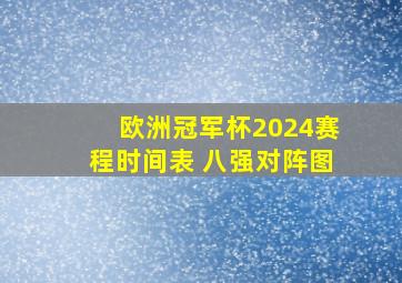 欧洲冠军杯2024赛程时间表 八强对阵图